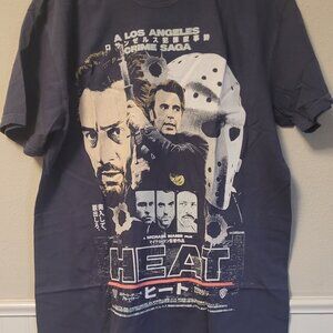 Rucking Fotten "HEAT" Movie Graphic T-Shirt - Large - Blue/Grey